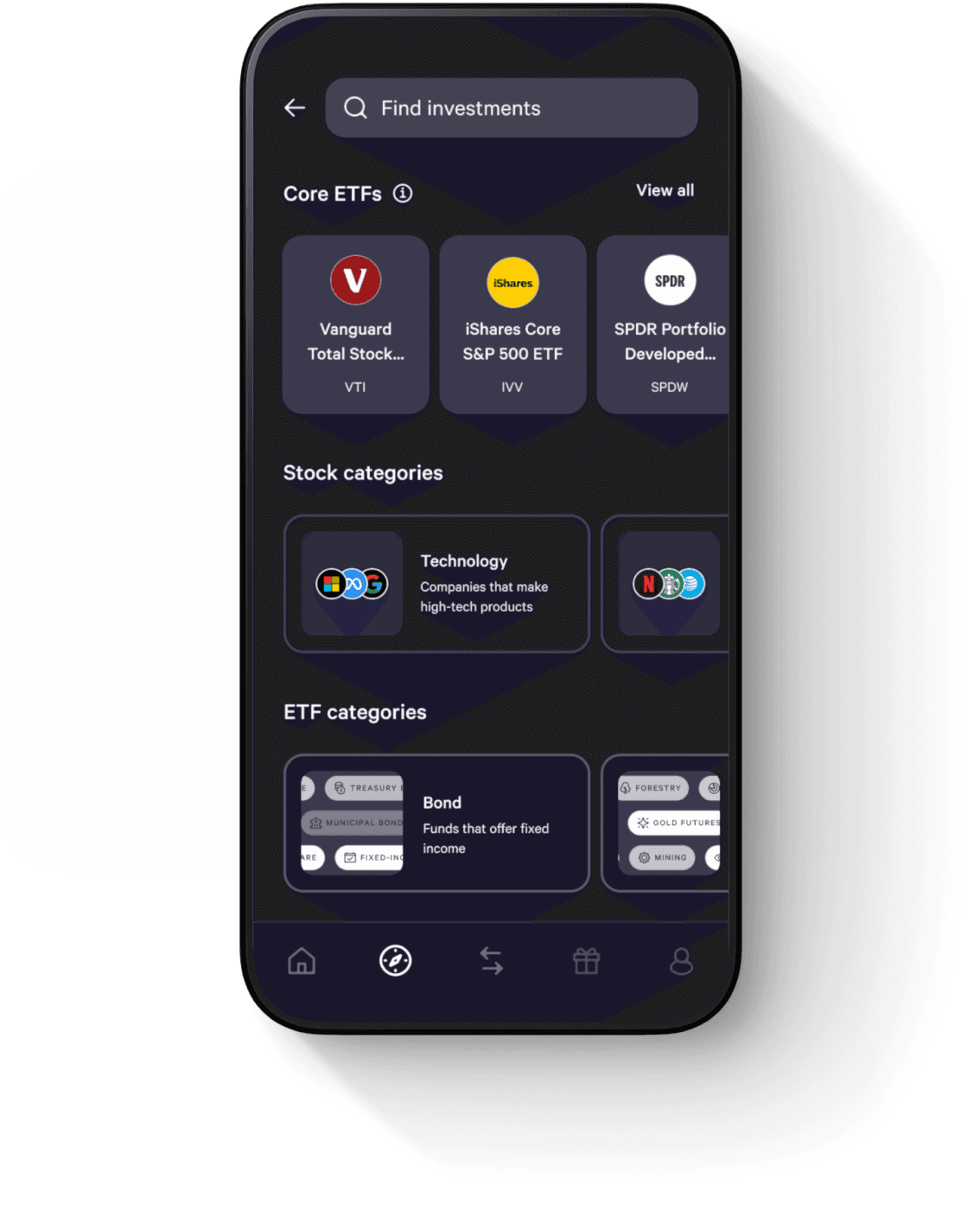 stock investing account mobile browse